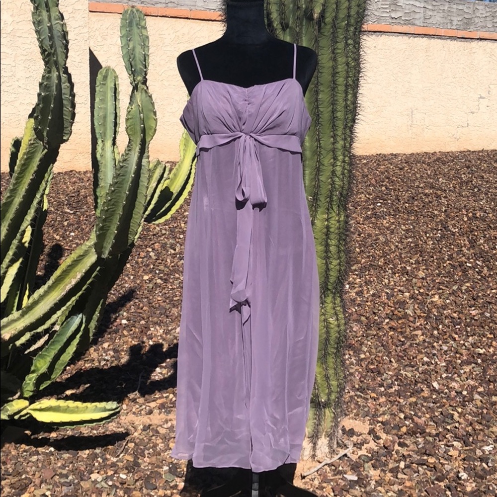 Bill Levkoff Flowy Lilac Dress 16